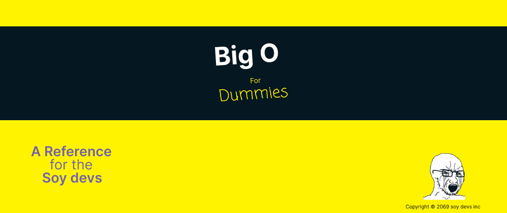 Big O notation For dummies